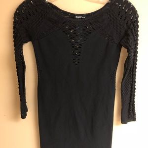 Black Bodycon BeBe dress